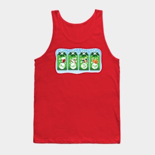 CHRISTMAS GIFT TAGS: Merry Chillin HoHoHo Bright Tank Top